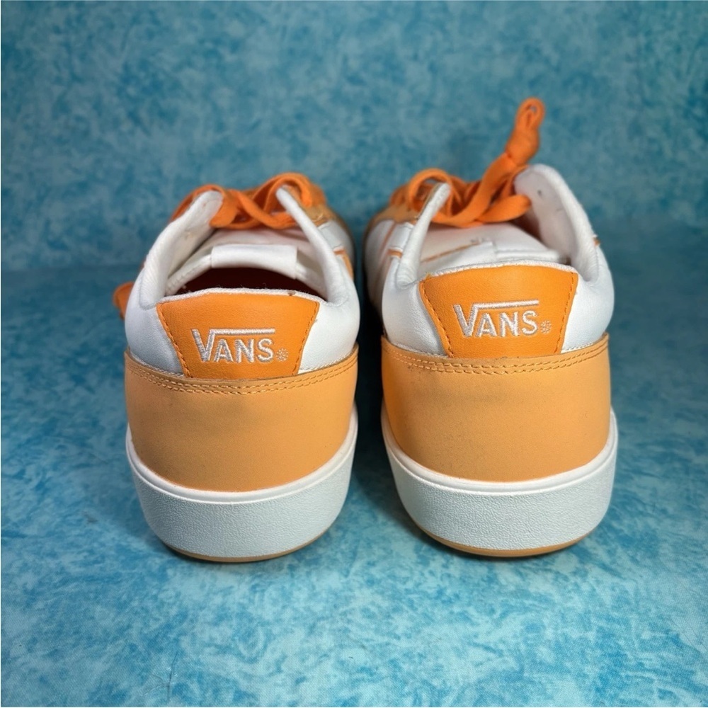Vans Lowland CC Orange White  Men’s Low Top Leather Athletic Shoes Sneakers - Picture 4 of 5